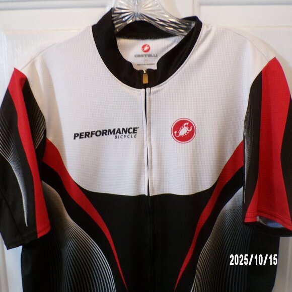 CASTELLI CYCLING PERFORMANCE SHORT SLEEVE FULL ZIPPERED BICYCLE JERSEY - Picture 3 of 7